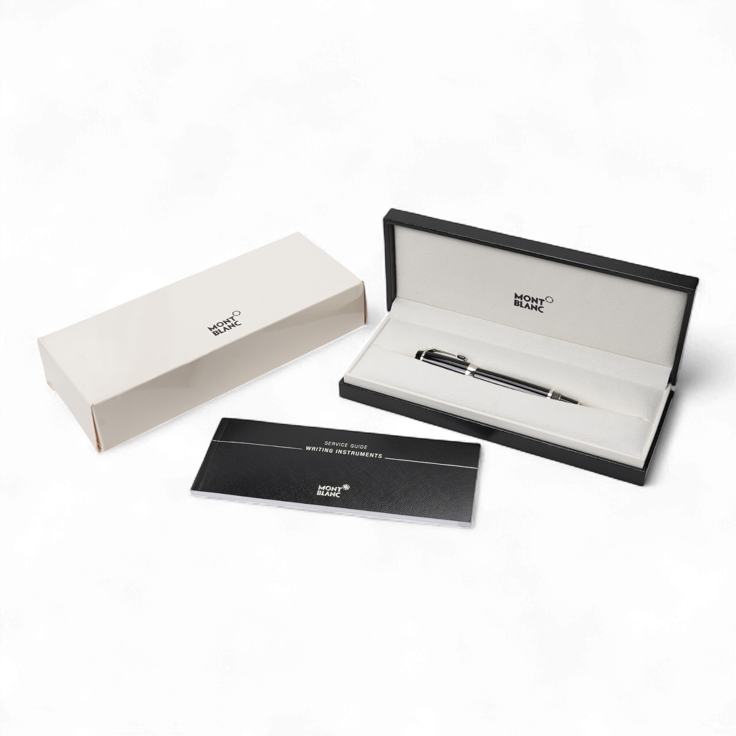 A Montblanc Boheme Noir retractable fountain pen, case with receipt